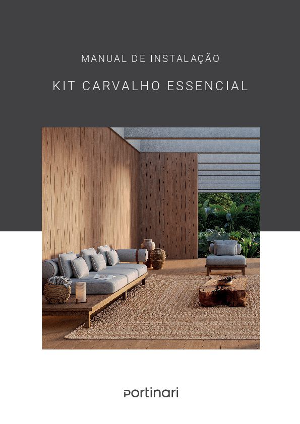Capa do Manual de Instalação — Kit Carvalho Essencial