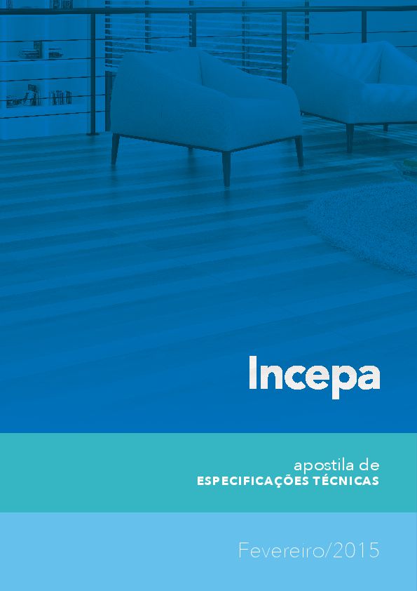 Capa do Apostila de Especificações Técnicas