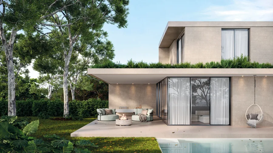 Porcelanato Portinari Exclusive em ambiente amplo